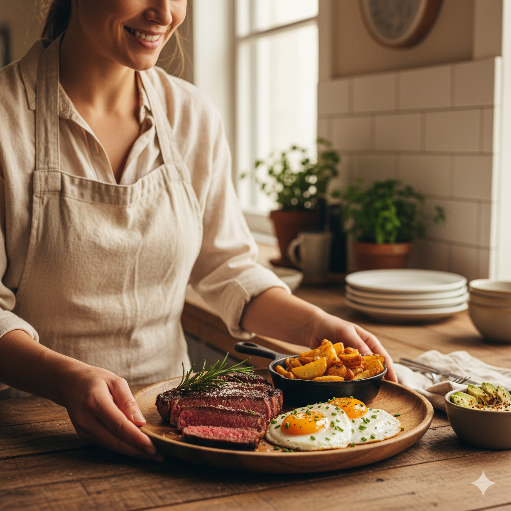 Steak and Eggs Recipe
